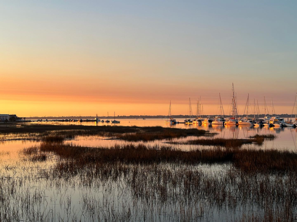 F&C waterfront sunset view